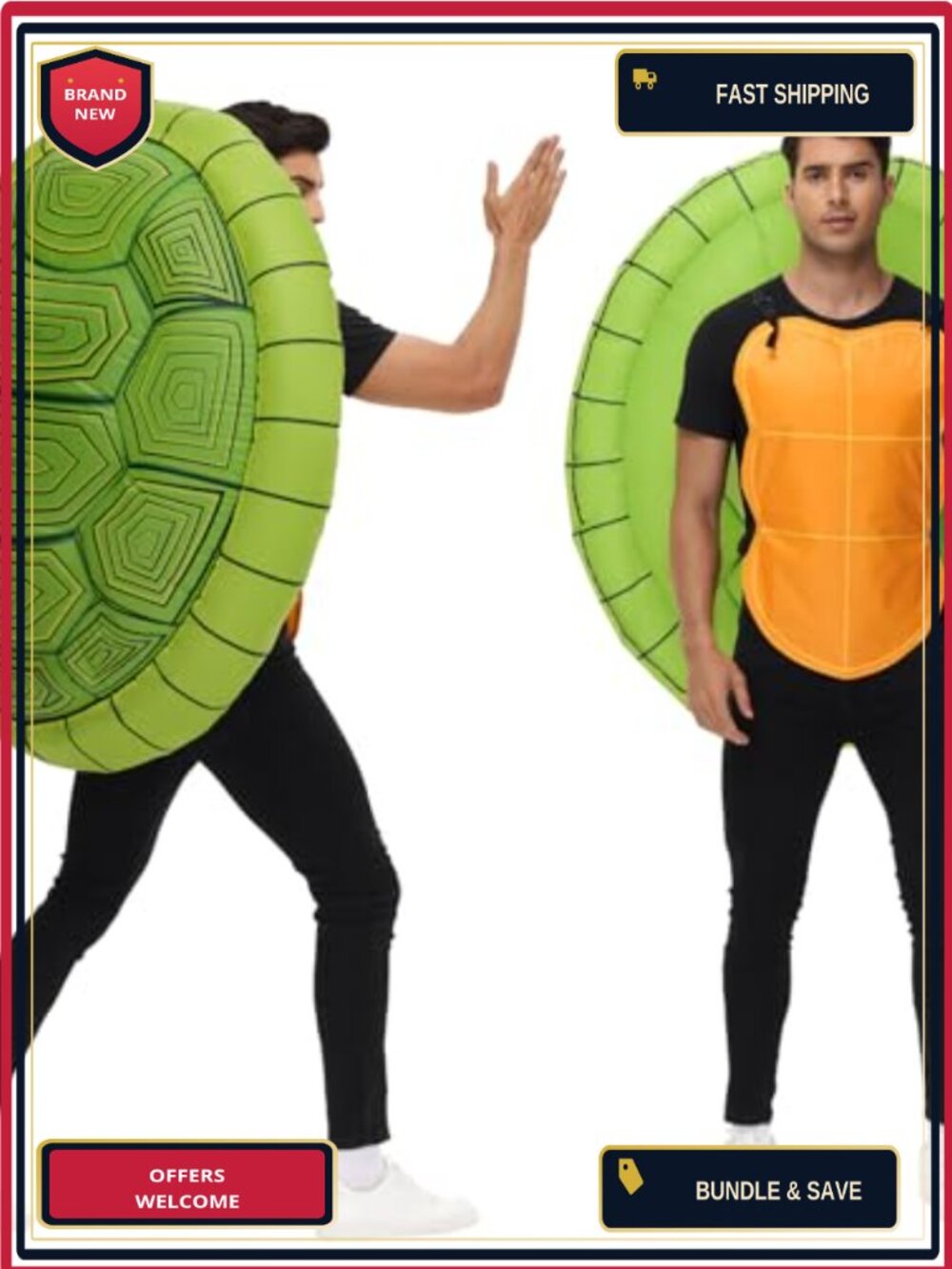 Adult Inflatable Turtle Costume Halloween Blow Up Fancy Dress Party Suit
